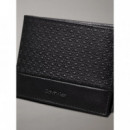 Nano Mono Bifold 5CC W/coin Black Nano M  CALVIN KLEIN