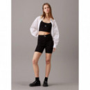 Woven Label Rib Shorts Ck Black  CALVIN KLEIN