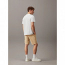 Monologo Badge Short Pale Khaki  CALVIN KLEIN