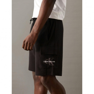 City Grid Hwk Short Ck Black  CALVIN KLEIN