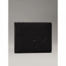 Logo Emboss Bifold W/coin Black  CALVIN KLEIN