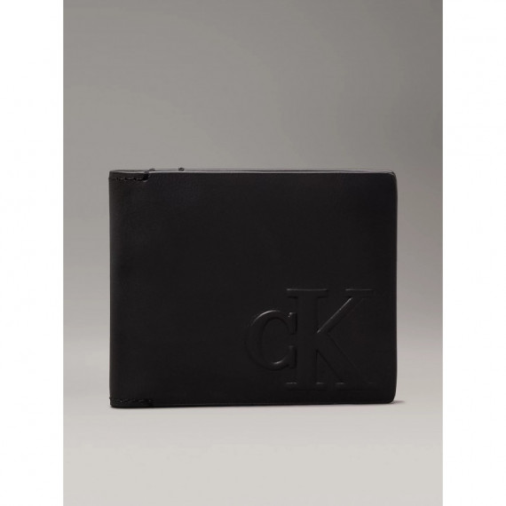 Logo Emboss Bifold W/coin Black  CALVIN KLEIN