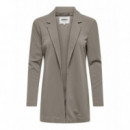 Chaquetas Mujer Blazer ONLY Loose Lacy Taupe Gray