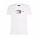 Camiseta con Logo Bordado  TOMMY HILFIGER