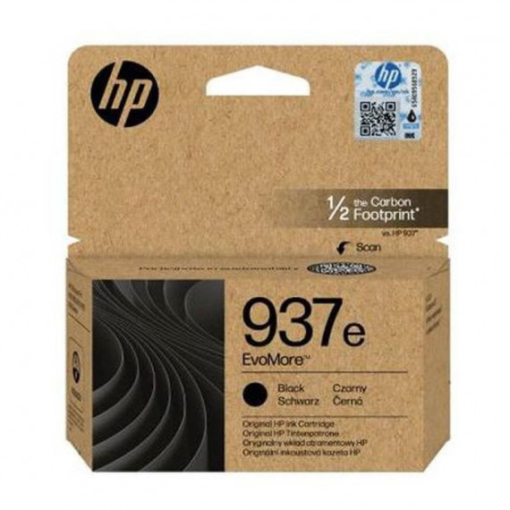 HP Cartucho 4S6W9NE Negro Nº 937E