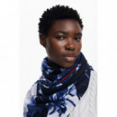 Foulard Denim Flores de DESIGUAL