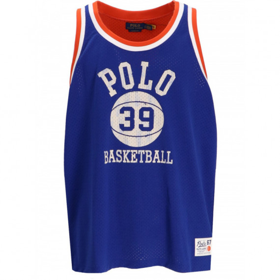 Polo RALPH LAUREN - TANKM1-SLEEVELESS-TANK - Active Royal College Orange - 710950748002/ACTIVE Royal College Orange