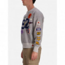 Polo RALPH LAUREN - LSCNVFM1-LONG Sleeve-sweatshirt - Andover Heather - 710950755001/ANDOVER Heather