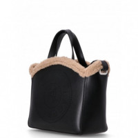 KARL LAGERFELD - K/circle Sp Sm Tote Shearling - A999 - 246W3084/A999