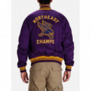 Polo RALPH LAUREN - Baseball Jkt-lined-bomber - Champion Purple X - 710949942001/CHAMPION Purple X