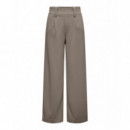 Pantalones Mujer Pantalones ONLY Klara Taupe Gray