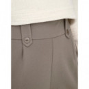 Pantalones Mujer Pantalones ONLY Klara Taupe Gray