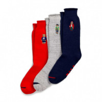 Pack de 3 Calcetines con Parte Superior Enrollable de Polo Bear  RALPH LAUREN