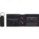 Gp Eton Cc And Coin Pckt Keyfob Black  TOMMY HILFIGER