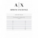 Sudadera de Cuello Redondo con Logo Tono sobre Tono de ARMANI EXCHANGE