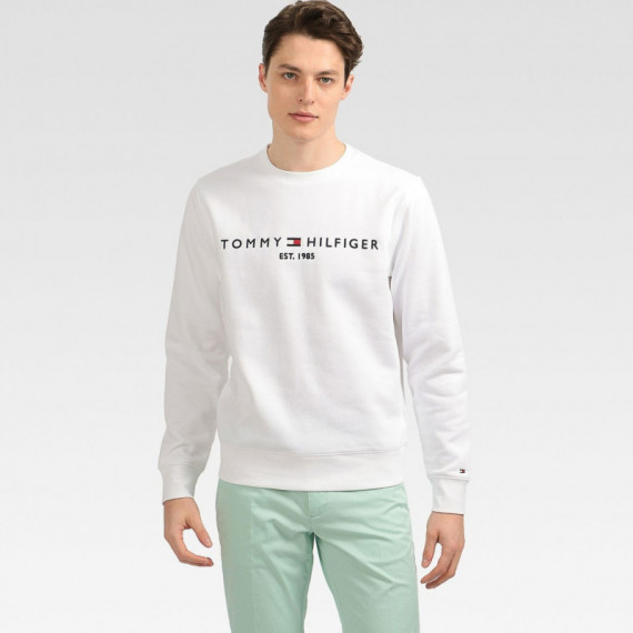 Tommy Logo Sweatshirt White  TOMMY HILFIGER