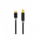 NEDIS Cable Impresora Tipo C a USB B 2.0 2MTRS Negro CCBW60651AT20