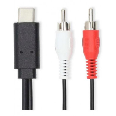 NEDIS Cable  Tipo C/m a 2XRCA M 1MTR CCCGL64240BK10