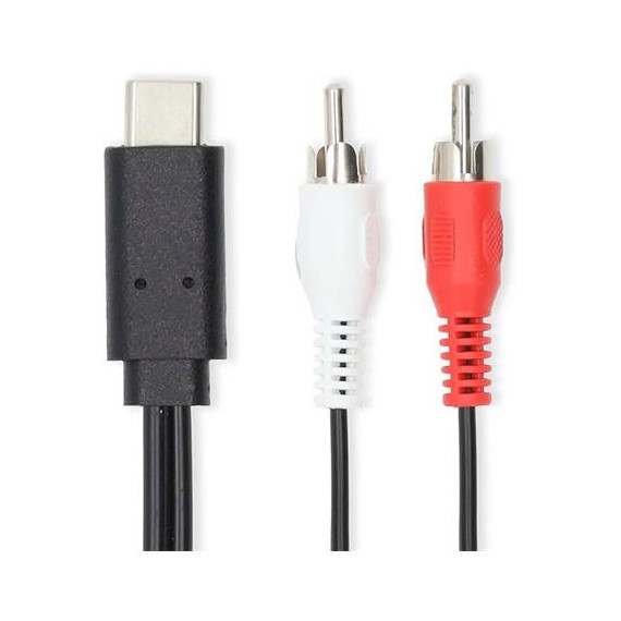 NEDIS Cable  Tipo C/m a 2XRCA M 1MTR CCCGL64240BK10