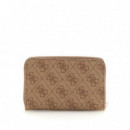 Mini Cartera Laurel con Logotipo 4G de GUESS