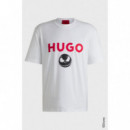 Camiseta HUGO X Disney con Logo de la Colección Pesadilla Antes de Navidad de HUGO