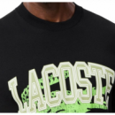 Camiseta LACOSTE Maxi Logo Frontal Negra