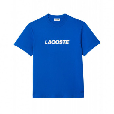 Camisetas Hombre Camiseta LACOSTE Corte Clásico con Logotipo Azul