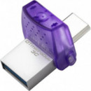 Pen Drive 128GB KINGSTON Usb-a/usb-c 3.2 Purple