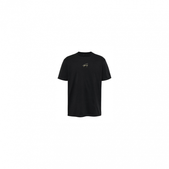 Camiseta Tommy Reg Gold Signature Negro  TOMMY JEANS