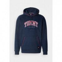 Suéter Tommy Rlx Varsity Pipping Navy  TOMMY JEANS