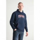 Suéter Tommy Rlx Varsity Pipping Navy  TOMMY JEANS