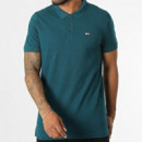 Polo Tommy Tjm Slim Placket Verde  TOMMY JEANS