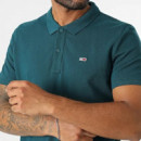 Polo Tommy Tjm Slim Placket Verde  TOMMY JEANS