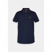 Polo Tommy Tjm Slim Placket Navy  TOMMY JEANS