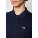 Polo Tommy Tjm Slim Placket Navy  TOMMY JEANS