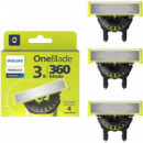 Oneblade Cuchilla 360 de Recambio PHILIPS QP430/50