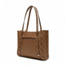 GUESS BOLSO HWESG9 51023 LTL TU ECO ERICA ELITE TOTE LATTE LOGO