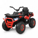 COCHE BATERIA ATV QUAD ROJO