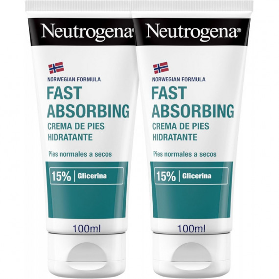 Neutrogena Formula Noruega Pies Crema Absorcion Inmediata 2 Tubos 100 Ml Duplo  JOHNSON & JOHNSON