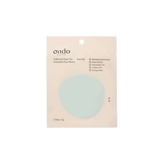 ONDO CAFEINE GREEN TEA EYE PATCHES 2 UNDS