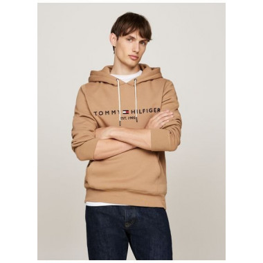 TOMMY LOGO HOODY SAFARI CANVAS