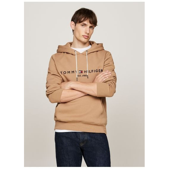 TOMMY LOGO HOODY SAFARI CANVAS