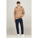 TOMMY LOGO HOODY SAFARI CANVAS