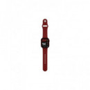 KSIX Reloj Smartwatch URBAN5 Rojo Ritmo Cardiaco,Calorias,Monitor Sueño,Carga Magnetica