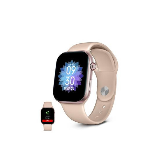 KSIX Reloj Smartwatch URBAN5 Rosa Ritmo Cardiaco,Calorias,Monitor Sueño,Carga Magnetica