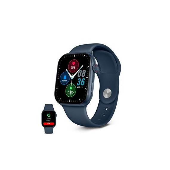 KSIX Reloj Smartwatch URBAN5 Azul Ritmo Cardiaco,Calorias,Monitor Sueño,Carga Magnetica