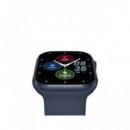 KSIX Reloj Smartwatch URBAN5 Azul Ritmo Cardiaco,Calorias,Monitor Sueño,Carga Magnetica