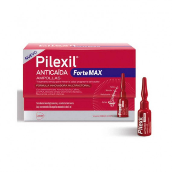 Pilexil Anticaida Fortemax Ampollas 20 Ampollas  LACER