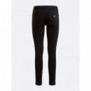 GUESS Pantalones Negro W2YA99 D4PZ1-CBL1