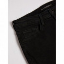 GUESS Pantalones Negro W2YA99 D4PZ1-CBL1